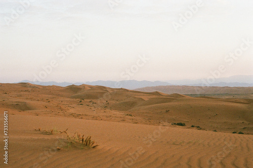 Wahiba Sands desert in Oman.