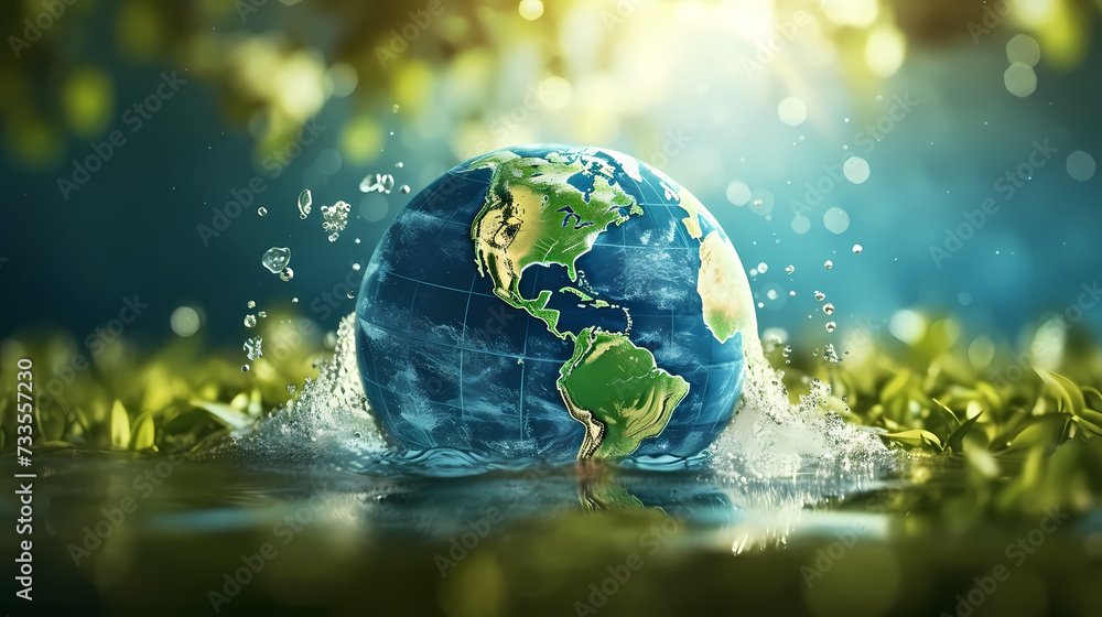 World Water Day, save water and world environmental protection concept World Water Day, save water and world environmental protection concept