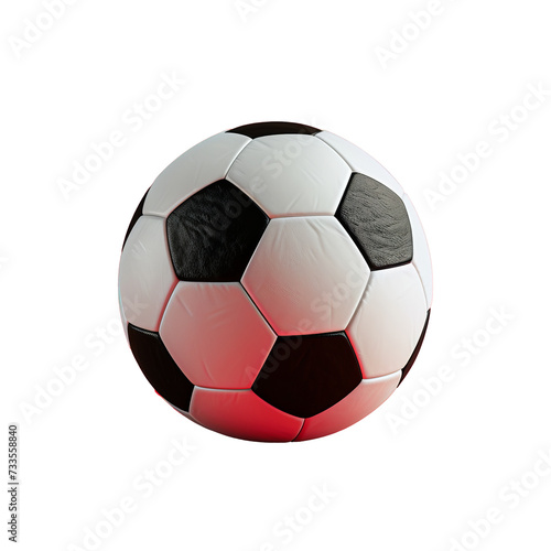 Soccer ball isolated on white background.