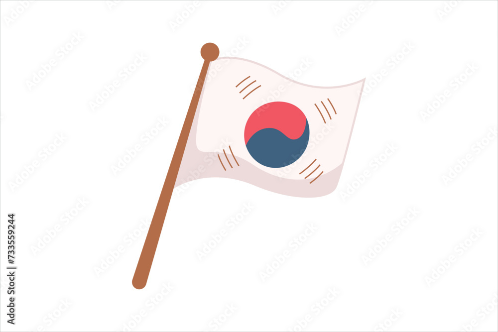 Spring Korean Style Sticker Design Spring Korean Style Sticker Design