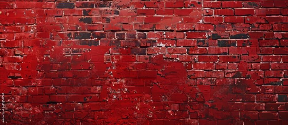 Vibrant Red Brick Wall Texture - Stunning Background with Rich Red Brick Wall Texture Design