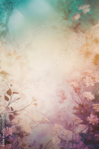 Field colorful blooming flower in pastel color for background Created with Generative AI technology.