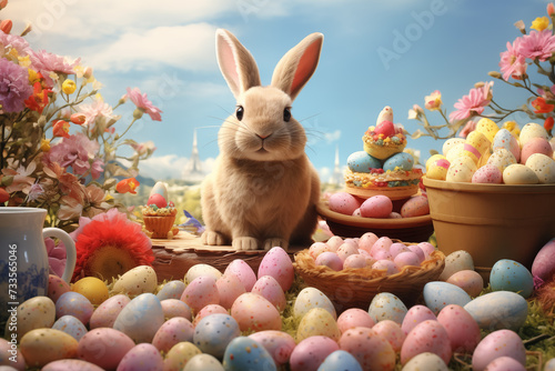 Easter background, Food Art