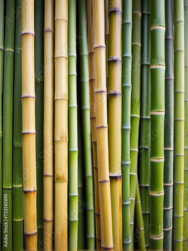 Bamboo fence backdrop.