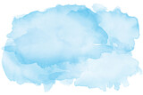 watercolor blue sky background. watercolor background with clouds. png brush