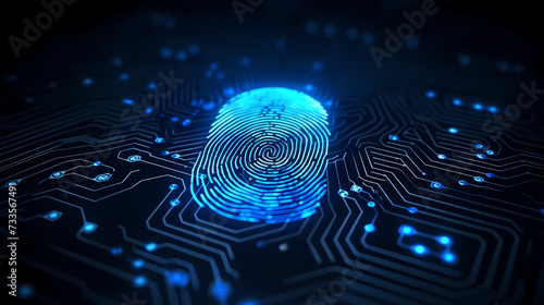 Wallpaper Mural Cyber security background, data security protection concept Torontodigital.ca