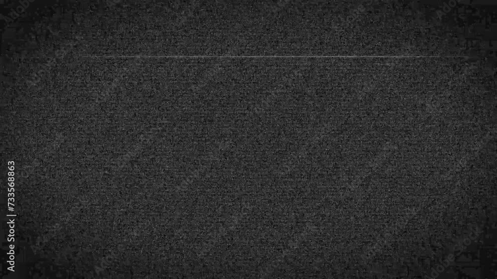 4K noise animation on analog TV ( 10 sec)