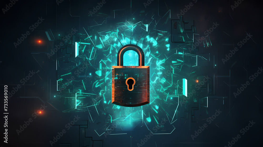 Cyber security background, data security protection concept Cyber security background, data security protection concept