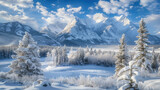 Spectacular snow-dusted peaks