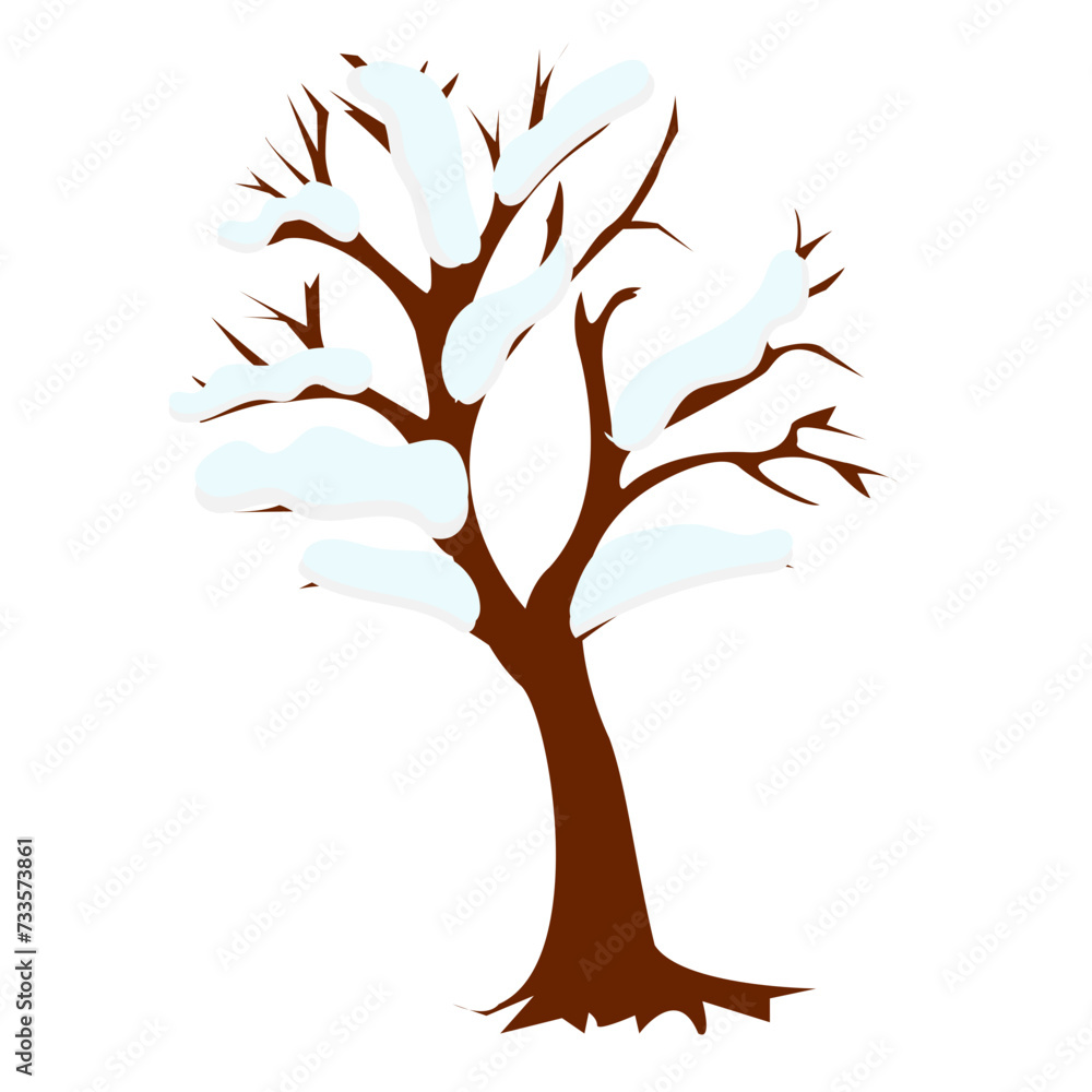 Fototapeta premium Winter Tree Ice Snow