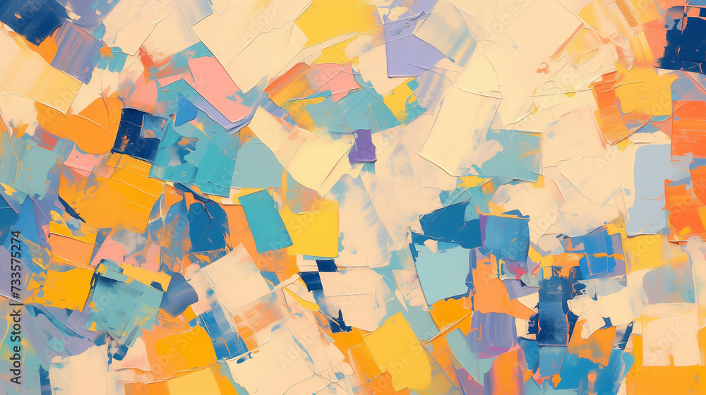 Fototapeta premium painted wall background, abstract oil paint texture on canvas, background