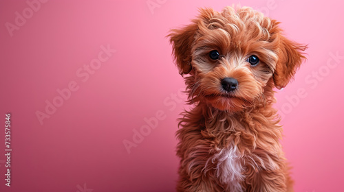 Poodle puppy dog ,funny dog, beautiful 