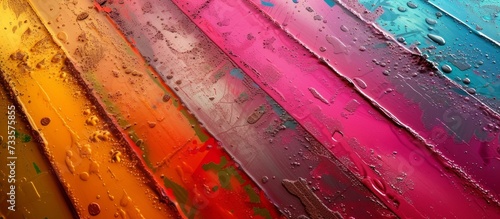 Vibrant Colorful Background Metal Sheet Image with Abrasi Texture