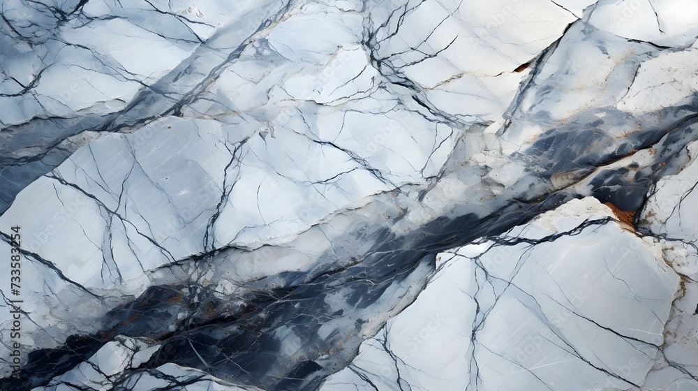 Explore the beauty of natural stone with a close-up shot of a marble texture. The intricate veins and subtle color variations in the stone create an elegant and timeless design, perfect for a desktop Explore the beauty of natural stone with a close-up shot of a marble texture. The intricate veins and subtle color variations in the stone create an elegant and timeless design, perfect for a desktop