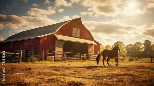 stable horse farm barn
