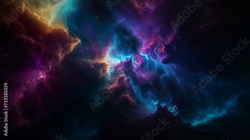 Vivid Nebula in Deep Space © Mia Sol