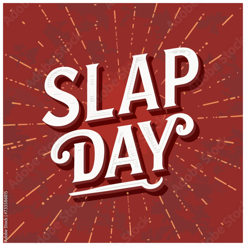  slap day typography , slap day lettering , slap day inscription , slap day calligraphy , slap day