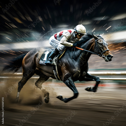 Jockey in a horse race 