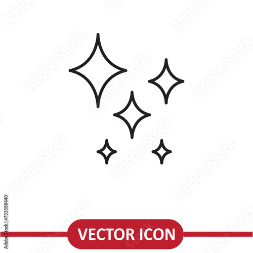 Stars vector icon  liner illustration on white background..eps