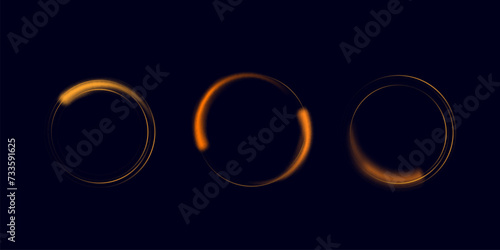 Abstract neon background. luminous circle. Luminous spiral cover. Wake wave, fire path trail line and swirl effect curve. Food isolated. space tunnel. Ellipse shimmery color.