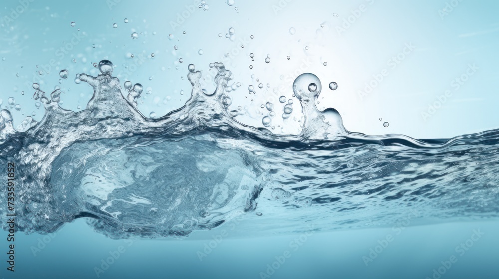 Closeup of blue water surface. Closeup of blue water surface.