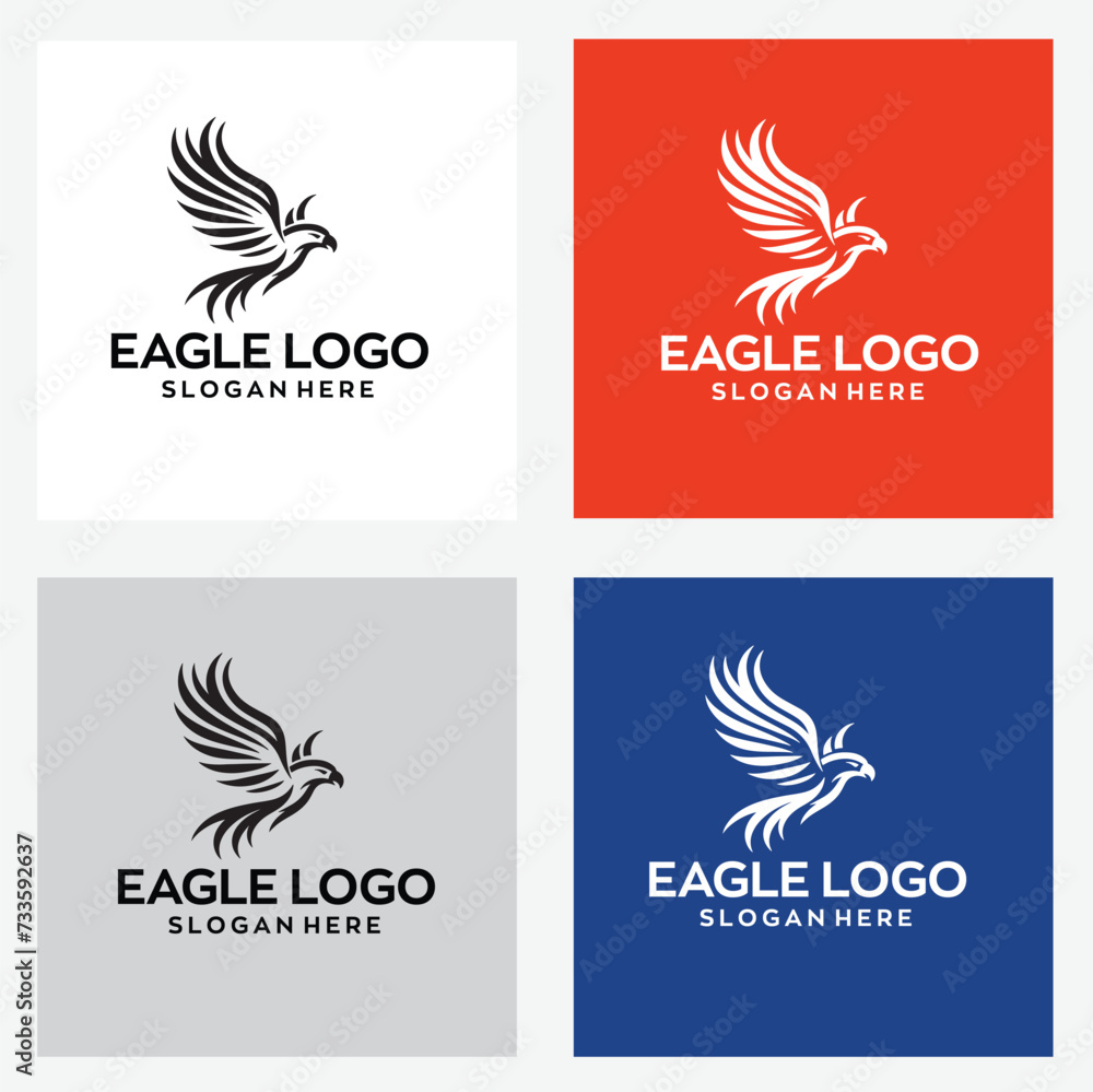 eagle logo design with editable vector file eagle logo design with editable vector file