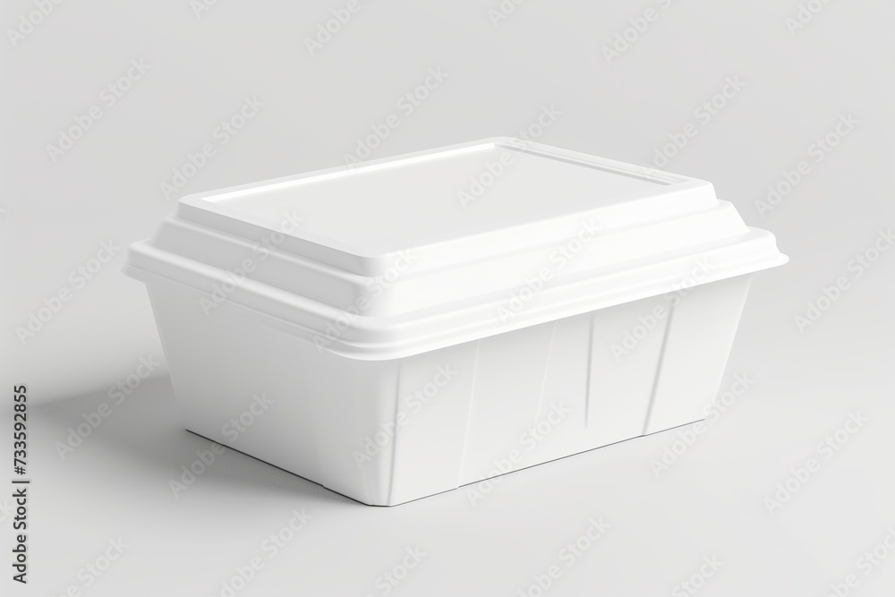 white plastic container white plastic container