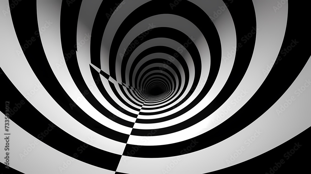 Obraz premium Optical illusion, charming abstract pattern background