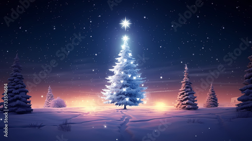 Christmas tree, happy new year concept