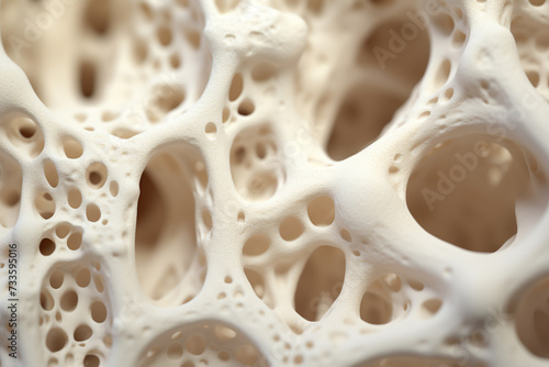 Macro view of bone structure