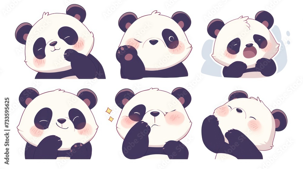 Emotional Panda Captivating Expressions Emotional Panda Captivating Expressions