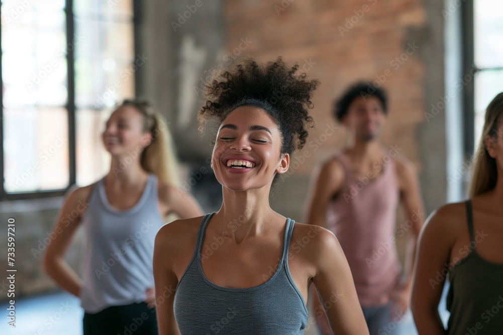 Joyful Group Fitness Class