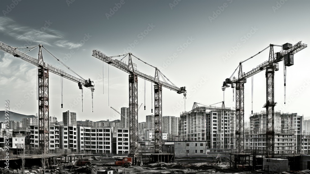 machinery construction building cranes