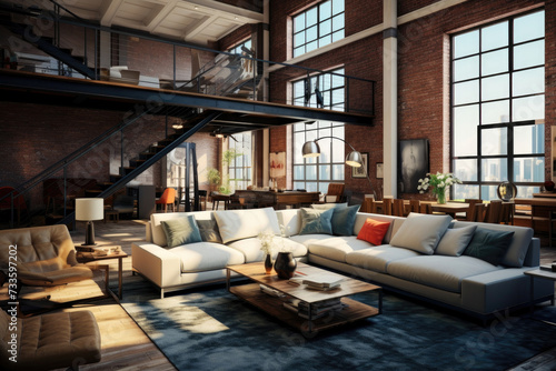 Modern Loft with Industrial Elements