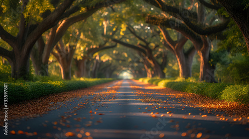 Tree lined drive - road - old trees - inspired by the scenery of Charleston South Carolina 