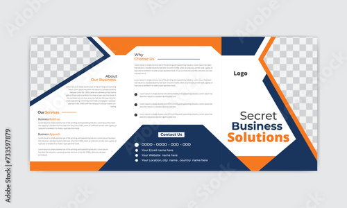 modern and simple business brochure design template.