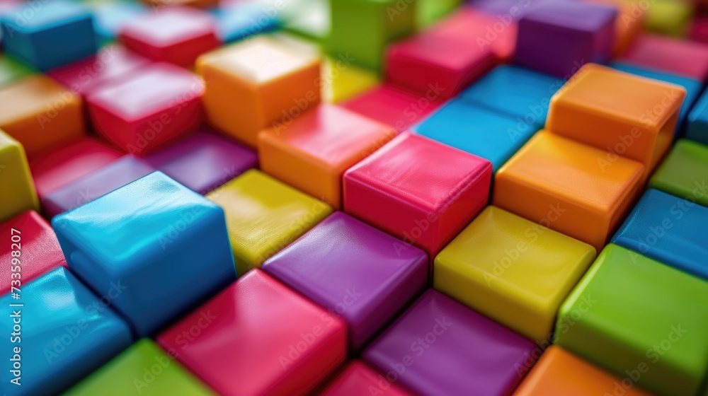 Vibrant Colorful Blocks Texture Vibrant Colorful Blocks Texture