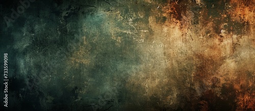 Vintage grunge texture in a dark background with an abstract highlighted corner.