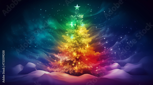 Christmas tree  Christmas background