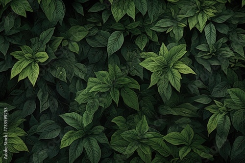 green leaves background © KirKam