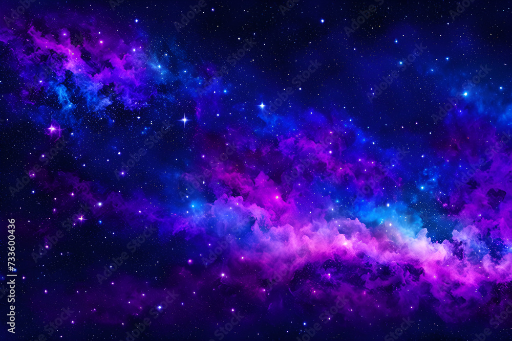 mysterious wallpaper background gradient of midnight blues to deep purples constellation patterns