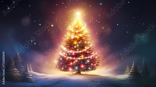 Christmas tree, Christmas background