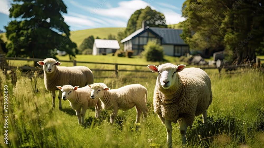 Obraz premium pig farm pets
