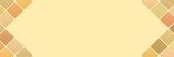 シックな黄土色のタイルフレーム　3：1　