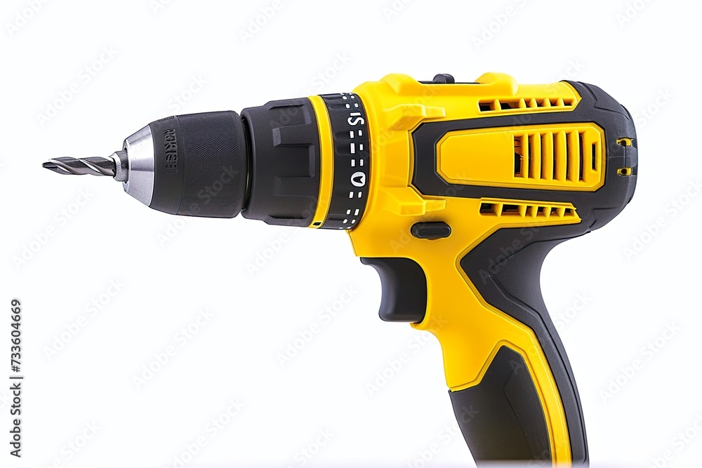 drill isolated on white background drill isolated on white background