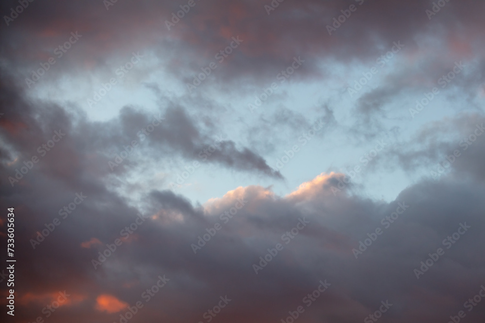 Obraz premium Colorful clouds at sunrise. Background