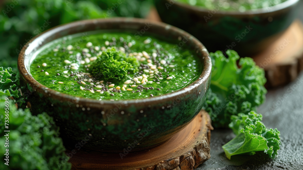 Health Forward Green Smoothie Bowl: Kale Infusion Health Forward Green Smoothie Bowl: Kale Infusion