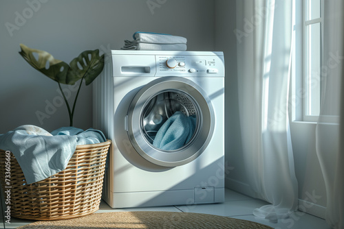 washing machine and laundry basket
