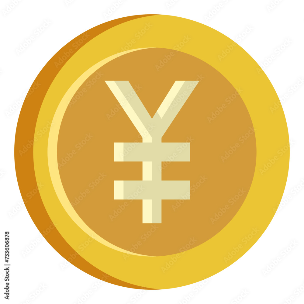 Yen, Coin, Money, Flat Icon Yen, Coin, Money, Flat Icon