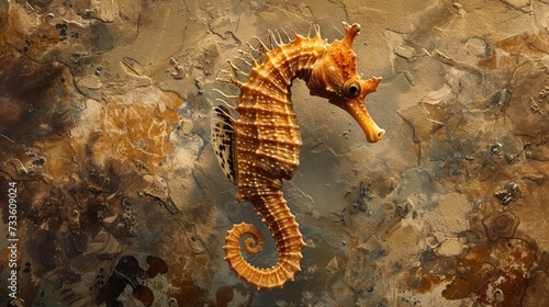 Hippocampal guttulatus, the Mediterranean Seahorse